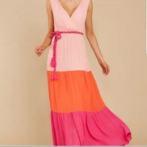 Flying Tomato | Colorblock Maxi Dress